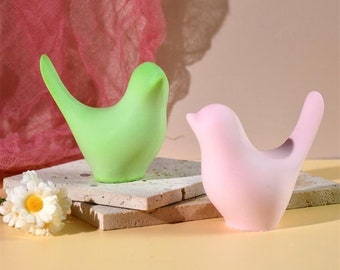 3D Bird Silicone Mold, Cute Animal Candle Mold, Concrete Little Bird Mold, Epoxy Resin Mold, Casting Mold, Ornament Mold, Raysin Mould