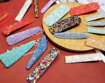 Hair Clip Mold voor Epoxy, Siliconen Haar Barrette Mold, Hairpin Hars Mold, Long Clip Mold, Hair Clip Making, Hars Mold voor sieraden