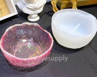 Bowl De Silicona Molde para Resina, Llave Bowl / Tenedor de Joyas / Molde de Bandeja de Baratijas, Molde de Resina Epoxi, Molde de Fundición, Moldes artesanales de Resina