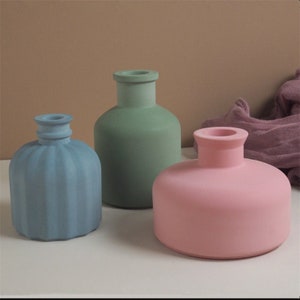 Vase Silicone Mold, Mini Flower Vase Concrete Cement Raysin Home Decoration Moulds, Jesmonite Mold, Silicone Casting Molds image 1