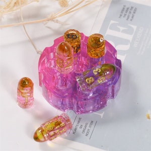 DnD Set Resin Mold, Bullet Shape Dice Mold, Dice Box Mold, Silicone Dice Mold for Resin