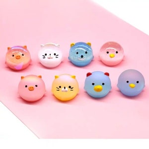 Stampi in resina gattino kitty, stampo in silicone chick, silicone stampo maiale, stampo epossidico orso, stampo animale 3D, stampi per gioielli collana pendente orecchino