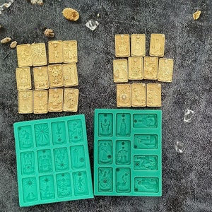 Tarot Card Mold, Silicone Mold, Resin Mold, Pendant Mold, Jewelry Making Mold, Resin Crafting Molds