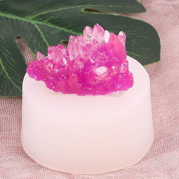 Crystal Mold for Resin,  Crystal Cluster Silicone Mold, Gem Stone Mold, Epoxy Resin Mold for Natural Crystal, Gem Crystal Mold