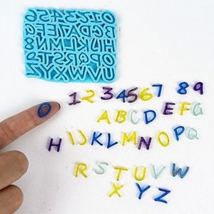 Small Letter Silicone Mold, Alphabet Earring Resin Mold, Number Mold, Epoxy Resin Mold, Pendant Necklace Jewelry Making Mold