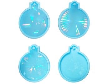 Forma holograficzna do ozdób świątecznych z żywicy