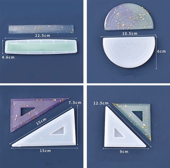 moldes de silicona reglas para resina
