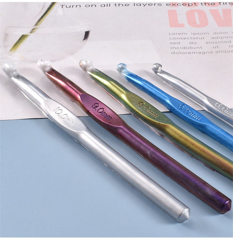 Crochet Hook Mold 10 Pcs Crochet Hooks Set Resin Molds Etsy UK