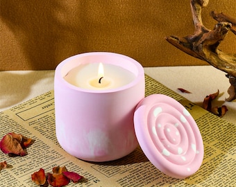 Candle Vessel Mold Concrete Candle Jar with Lids Mold Resin Box Mold Jesmonite Candle Holder Mold Small Planter Mold Raysin Moulds