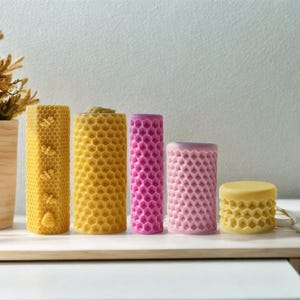Beeswax Candle Mold, Honeycomb Silicone Candle Mold