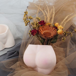 Butt Planter Pot Silicone Mold, Woman Body Makeup Brush Holder Mold, Epoxy Resin Mold, Resin Craft Molds