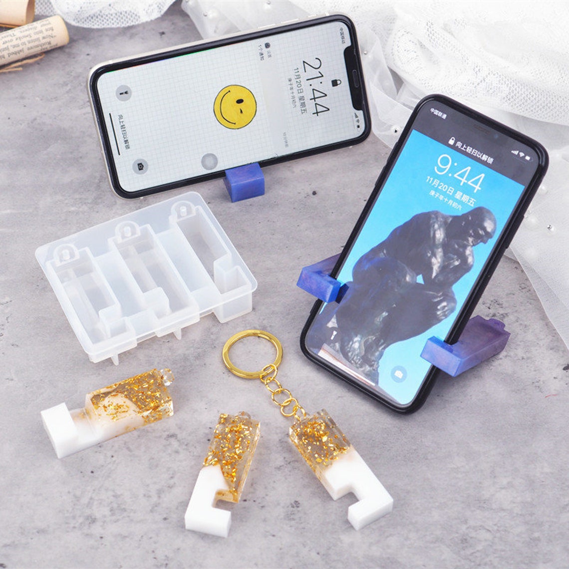 Silicone Phone Holder Mold Cellphone Holder Resin Mold Etsy