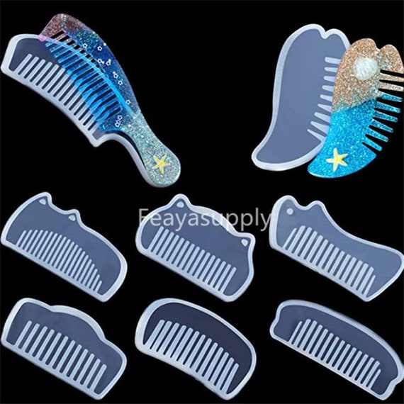 Silicone Hair Comb Mold Resin Comb Mold Hair Pieces Mold Etsy
