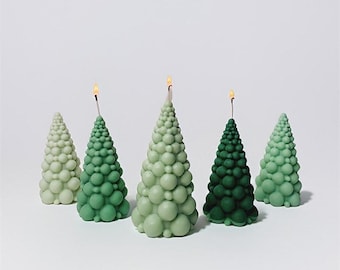 Christmas Tree Silicone Mold, Bubble Tree Candle Mold, Christmas Ornament Mold Concrete Mold Plaster Mold Resin Mold, DIY Christmas Decor