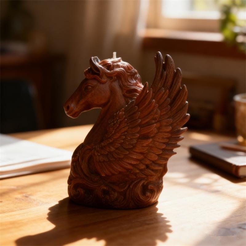 Pegasus Silicone Mold, Flying Horse Candle Mold Christmas Holiday