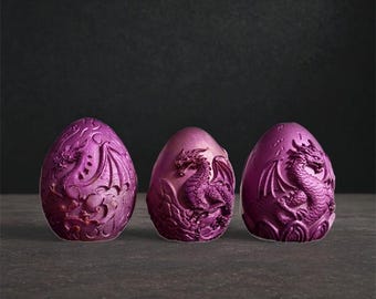 3D Dragon Egg Silicone Mold, Gothic Dragon Candle Mold, Resin Dragon Egg Mold Plaster Concrete Mold, DIY Home Decoration