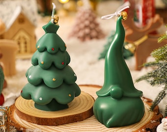 Christmas Tree Silicone Candle Mold Christmas Ornament Mold Casting Mold Concrete Mold Plaster Mold Resin Mold, DIY Home Decor Craft Idea