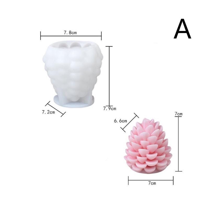 Stampo Per Candele A Forma Di Pigna In Silicone - 3D Per Resina E