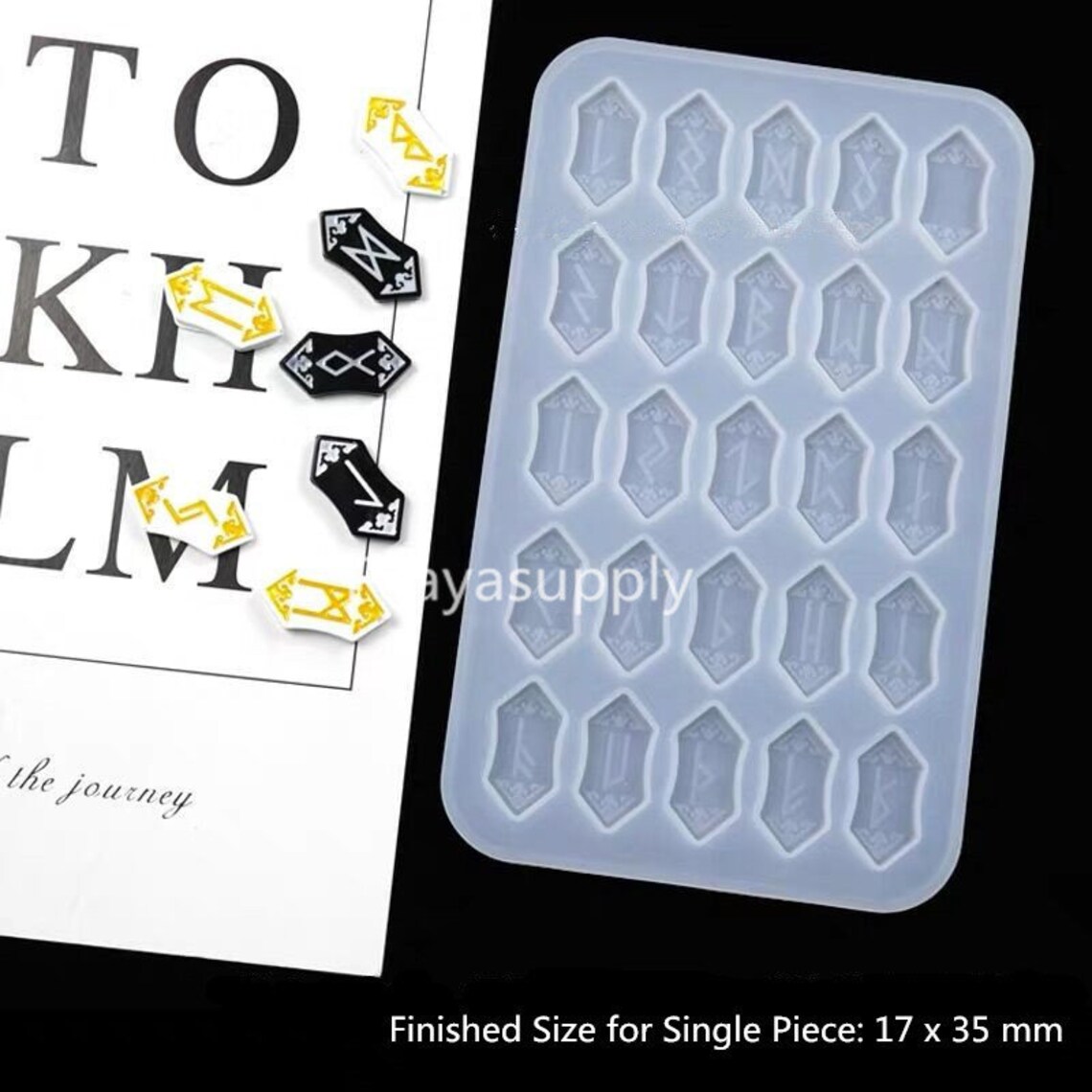 Silicone Rune Board Mold Runes Casting Divination Board Resin Etsy