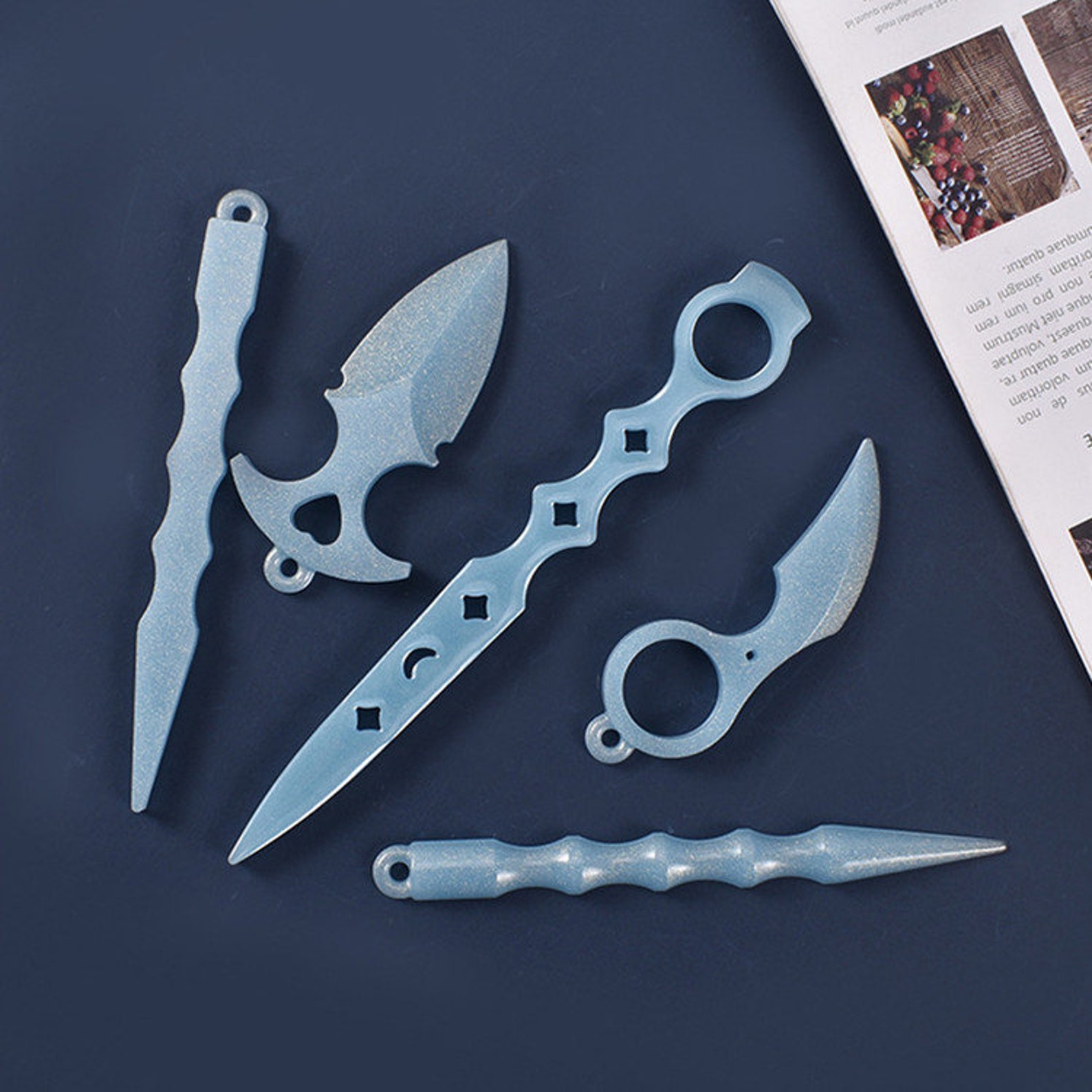Self Defense Keychain Mold Dagger and Knife Resin Mold Etsy Australia