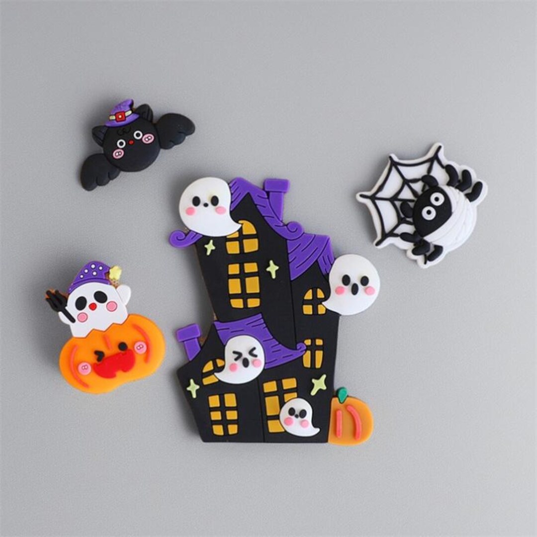 Lot De 3 Moules Silicone Fantômes Halloween 3D – Avec Pipette Bonus, Idéal Chocolat, Glaçons, Bonbons & Desserts Effrayants