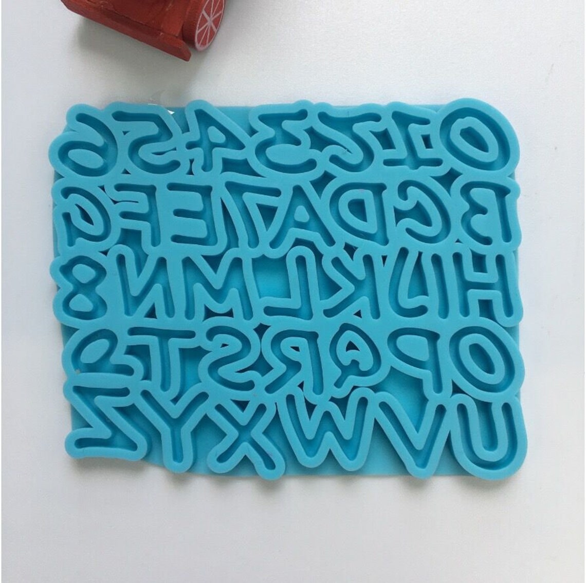 Small Letter Silicone Mold Alphabet Earring Resin Mold Etsy
