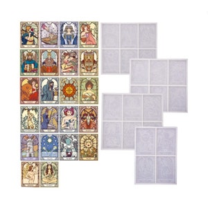 Grote Tarot Kaart Schimmel, 22 Stuk Tarot Deck Siliconen Mold, Epoxy Resin Mold