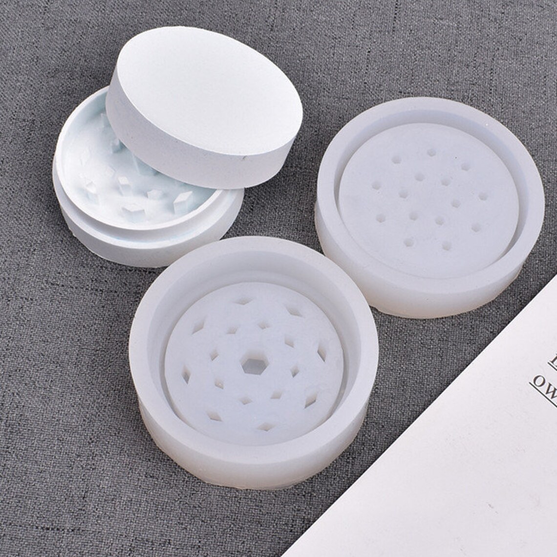 Grinder Mold for Resin Weed Grinder Silicone Mold Herb Etsy