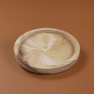 Large Round Tray Silicone Mold, Decorative Striped Tray Jesmonite Mold Concrete Plate Mold Concrete Tray Mold Epoxy Resin Mold Casting Mold