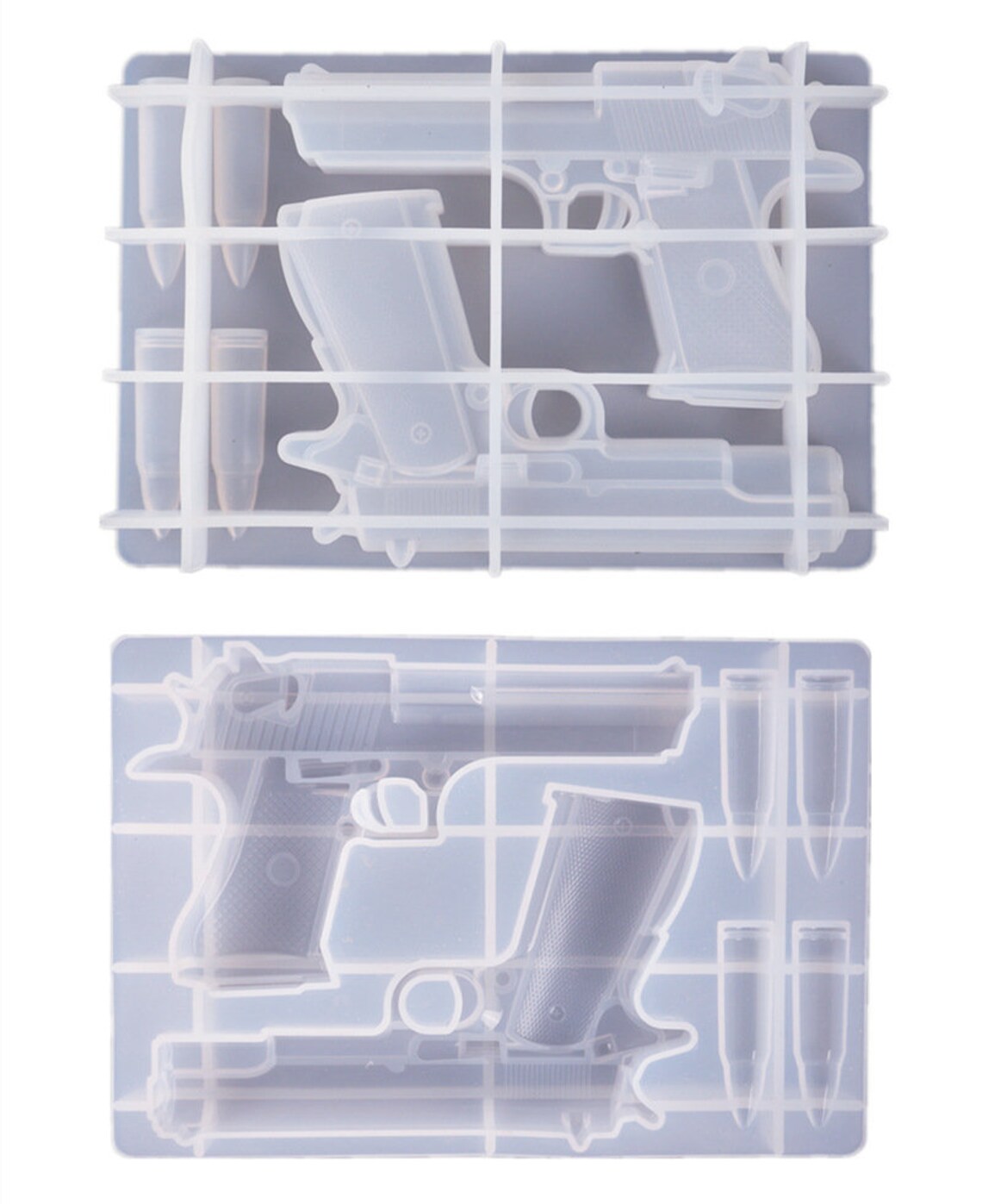 Gun Mold Large Pistol Resin Mold Shiny Gun Silicone Mold Etsy