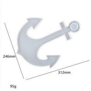 May include: Three silicone molds for resin casting, shaped like a turtle, anchor, and whale. The molds are gray and measure approximately 324mm x 265mm, 312mm x 246mm, and 325mm x 203mm.
