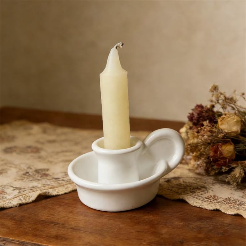 Cup Shape Candle Stick Holder Mold, Taper Pillar Candle Holder Silicone Mold for Concrete Plaster Resin Jesmonite, DIY Home Decor image 1