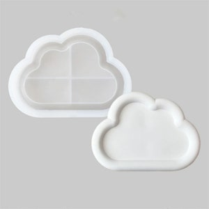 Cloud Tray Silicone Concrete Mold, Jewelry Trinket Tray Cement Plaster Mold Plate Resin Mold, Jesmonite Mold, DIY Minimalist Home Decor