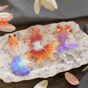 Fish Silicone Mold, Goldfish Resin Mold, Jewelry Mold for Resin, Keychain Mold, Earring Mold, Jewelry Making Supplies