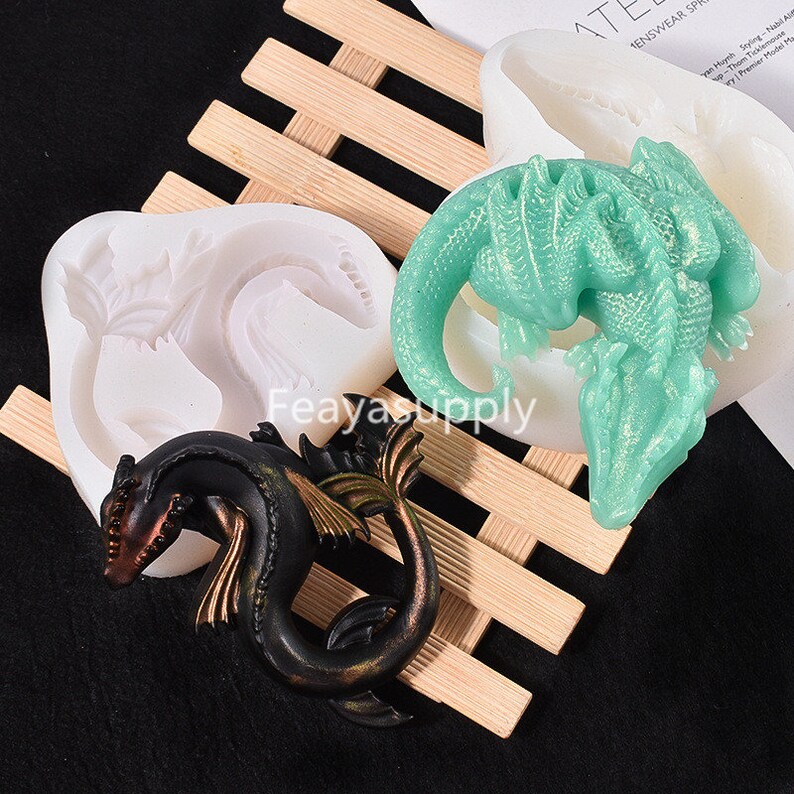 3D Dragon Silicone Mold Dragon Egg Mold Polymer Clay Mold Etsy