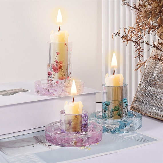 Stampi Silicone Per Candele,6 Pezzi 3D Stampi In Silicone,Stampi Per - Foto 2