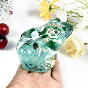 Fahibin 2pcs Octopus Frog Resin Moulds,3D Crystal Epoxy Resin Casting