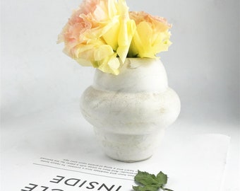 Minimalist Vase Silicone Mold, Concrete Flower Vase Mold Cement Resin Jesmonite Plaster Moulds, DIY Nordic Home Decor