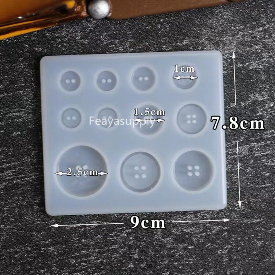 Silicone Button Mold Round Button Resin Mold Mini Button Etsy