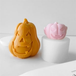 Silikonform Halloween Kürbis, Kerzenform Kürbis, Gießform Ornament, Betonform, Raysin Gießform, Epoxidharzform, Gießform
