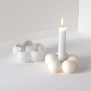 Bubble Candle Holder Mold, Concrete Candle Stick Holder Mold Plaster Mold Resin Mold, Jesmonite Mold, Casting Mold, DIY Home Decor