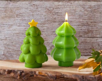 Christmas Tree Candle Mold Christmas Star Tree Concrete Mold Gypsum Mold Raysin Mould Resin Mold, DIY Holiday Decor