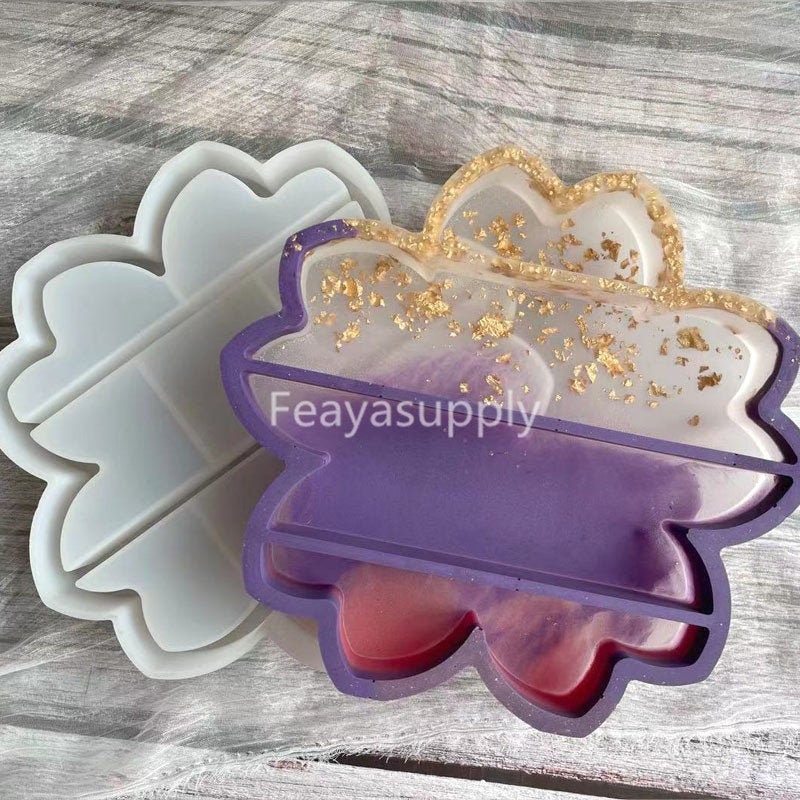 Sakura Shelf Mold Jewelry Storage Box Resin Mold Crystal Etsy