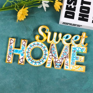 Sweet Home Letter Silicone Mold Wall Hanging Resin Mold, DIY Home Decoration