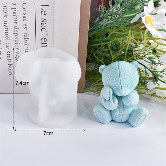 Bear Shaped Candle Mold For Making Pillar Or Aromatherapy Candle With  Silicone Resin Material And Mirror Surface