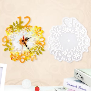 Clock Mold for Resin, Large Wall Clock Silicone Mold, Epoxy Resin Mold, Resin Craft Molds