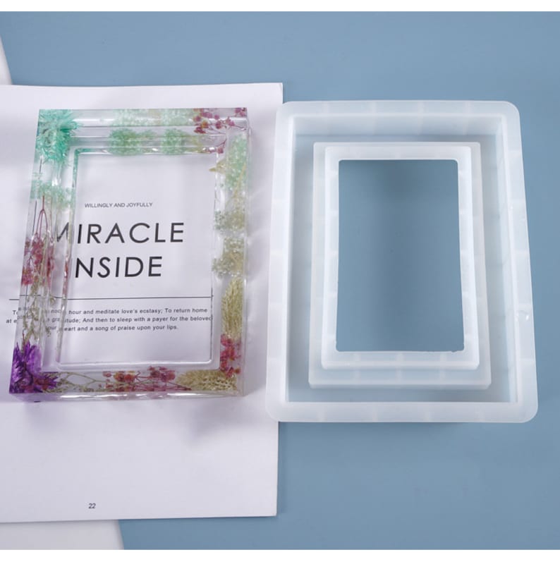 Silicone Picture Frame Mold Photo Frame Resin Mold Rectangle Etsy