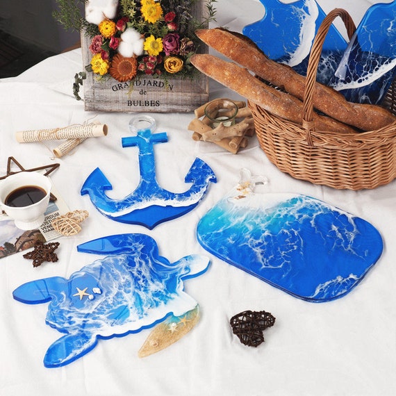 Large Tray Mold for Resin-Turtle Tray Silicone Mold-Vanity Tray Resin Mold-Tray Mold for Resin Large-Sea Animal Decor-Epoxy Mold for Trays