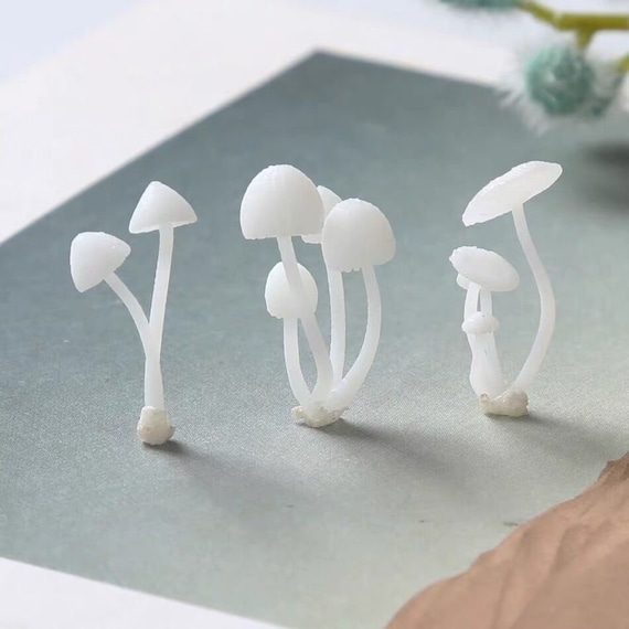 TRAHOO-Lot de 50 champignons décoratifs - Mini champignons colorés