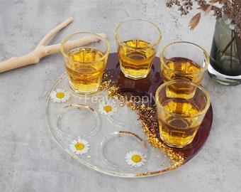 Beer Flight Tray Mold, Shot Glass Board Mold, Flight Board Mold, Silicone Shot Glass Tray Holder Mold, Epoxy Resin Mold, Resin Craft Molds